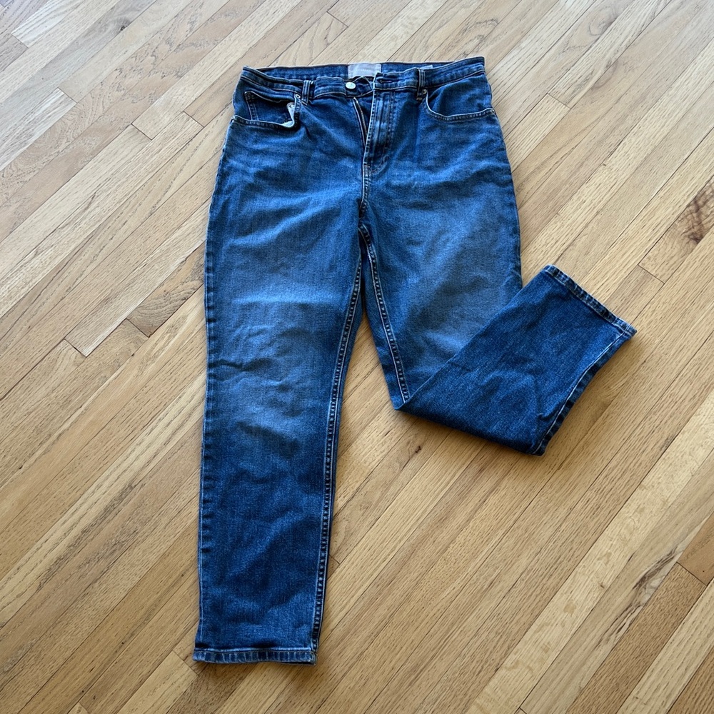 Everlane - High Waist Straight Jean - Regular Length - Indigo